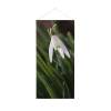 Hanging Flag Banner White Flower Snowdrop - 0