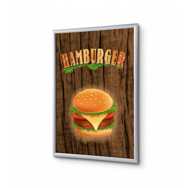 Set klaprámu a plakátu A4, Hamburger, anglicky