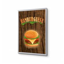 Klaprám s tiskem plakátu Hamburger