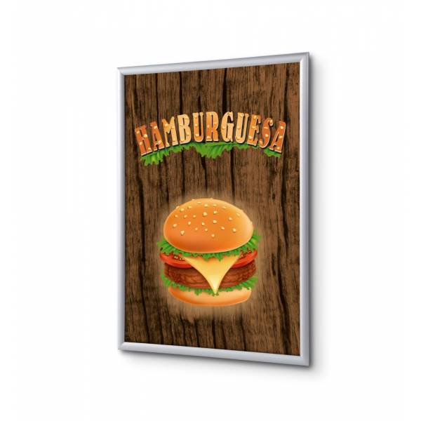 Klaprám s tiskem plakátu Hamburger