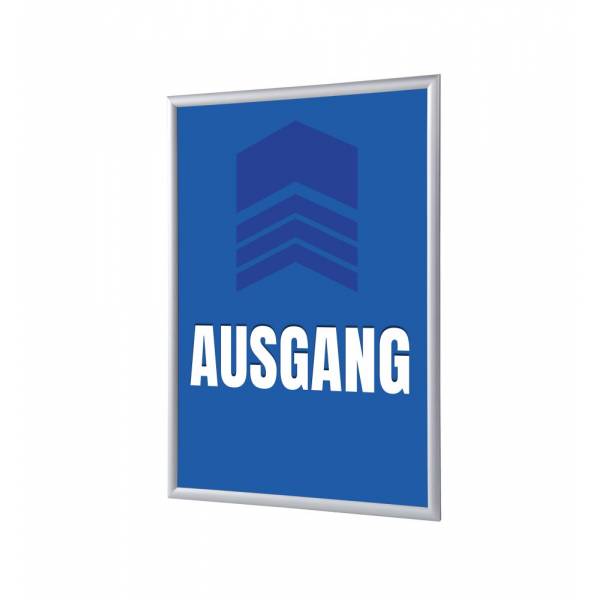 Set klaprámu a plakátu A4, Východ, modrý, německy