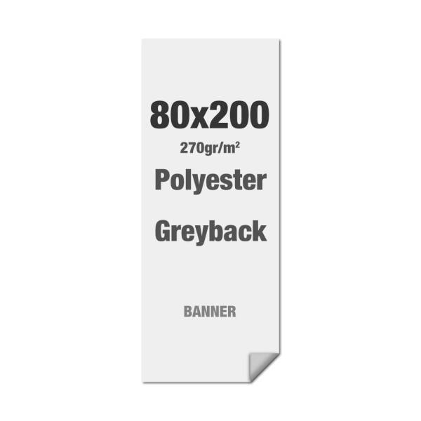 Polyester Greyback 270 g/m2 80 x 200 cm - L-Banner - Bez PVC