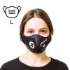Bavlněná ochranná maska s vlastním brandingem- L, bílá - 0