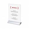 Menu stojánek s hliníkovou základnou, formát A4 vertikální - 3