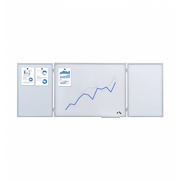 Whiteboard 1500x1000/3000mm, rozkládací multipanel