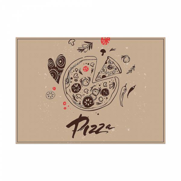 Prostírání Pizza abstraktní - sada 6ks