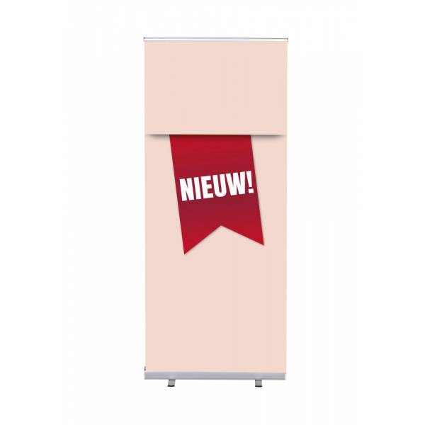 Set Roll-baneru Budget s vytištěným motivem, šířka 85 cm, Novinka, červený, holandsky