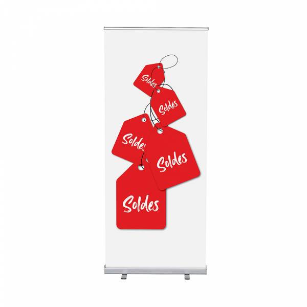 Set Roll-baneru Budget s vytištěným motivem, šířka 85 cm, Výprodej, francouzky