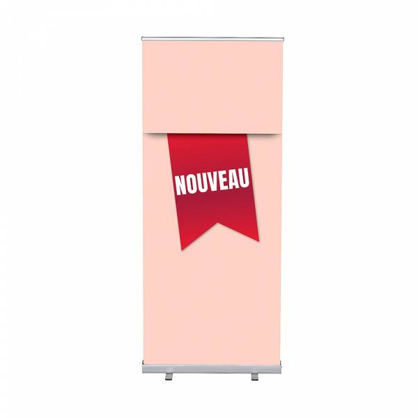 Set Roll-baneru Budget s vytištěným motivem, šířka 85 cm, Novinka, červený, francouzština