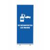 Roll-Banner Budget 85 stojan s tiskem grafiky Dezinfikovat ruce - 2