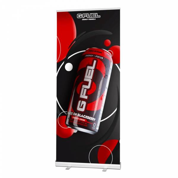 Roll-Baner Challenger Next s grafikou, materiál Symbio