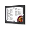 Černá menu vitrína / LED SCZN - 2
