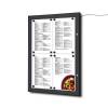 Černá menu vitrína / LED SCZN - 3
