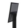 Černá volně stojící menu vitrína / LED SCZN - 4