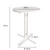 Table Cover Standing Round BW - 2