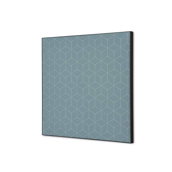 Textilní dekorace na zeď 40 x 40 Hexagon šedý