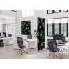Potištěná látková dělící stěna Deco 100-200 Cactus modrá ECO - 17
