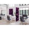 Potištěná látková dělící stěna Deco 100-200 Cactus fialová ECO - 19