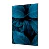 Textilní dekorace na zeď 40 x 40 Listy rostlin Modrá - 4