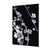 Textilní dekorace na zeď 40 x 40 Japonské třešňové květy černá - 7