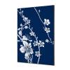 Textilní dekorace na zeď A2 Japonské třešňové květy Modrá - 8