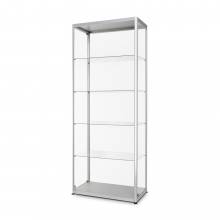Skleněná produktová vitrína 800x2000x400mm, 2x protilehlé dveře