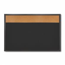 Combi Board - Černá tabule / Korek 60 x 90 cm, kombinovaná nástěnka