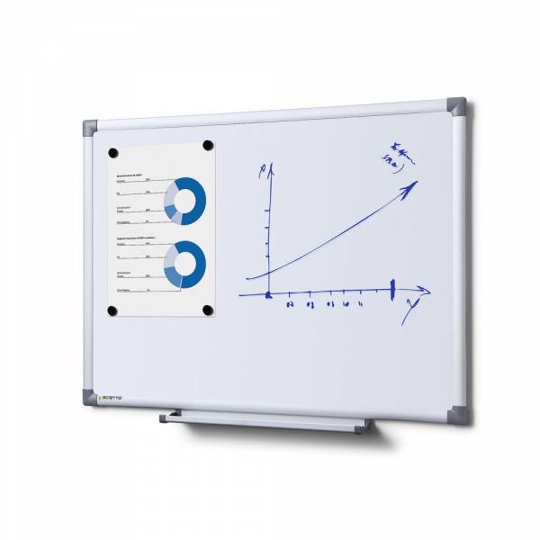Popisovatelná magnetická tabule - Whiteboard  SCRITTO 45x60 cm Enamel
