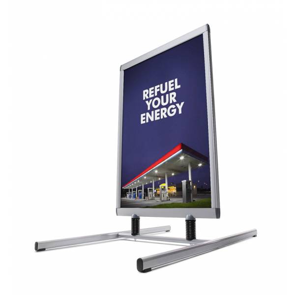 Windtalker® Excel Eco plakátový stojan s kovovou podstavou
