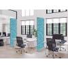 Potištěná látková dělící stěna Deco Dots - 10