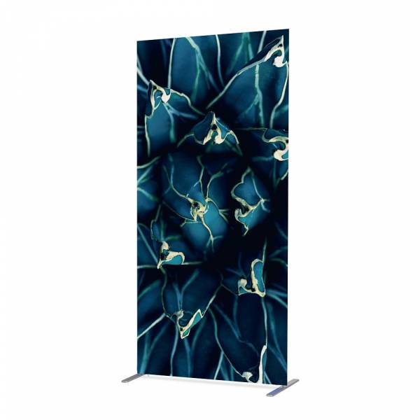 Potištěná látková dělící stěna Deco 100-200 Cactus modrá