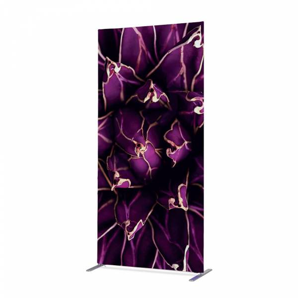 Potištěná látková dělící stěna Deco 100-200 Cactus fialová