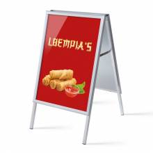 A-board A1 stojan s tiskem plakátu Jarní závitky