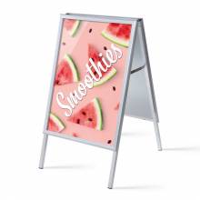 A-board A1 stojan s tiskem plakátu Smoothies