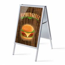 A-board A1 stojan s tiskem plakátu Hamburger