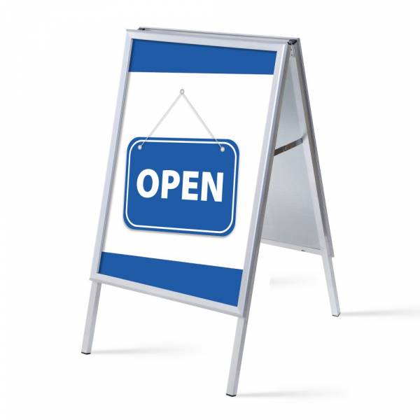 A-board A1 stojan s tiskem plakátu Otevřeno