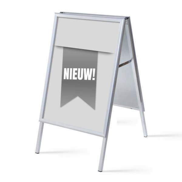 Set reklamního áčka A1, Novinka, šedý, holandsky