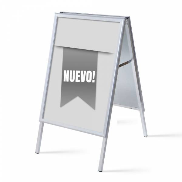 Set reklamního áčka A1, Novinka, šedý, španělsky