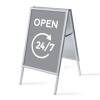 A-board A1 stojan s tiskem plakátu Otevřeno 24/7 - 1