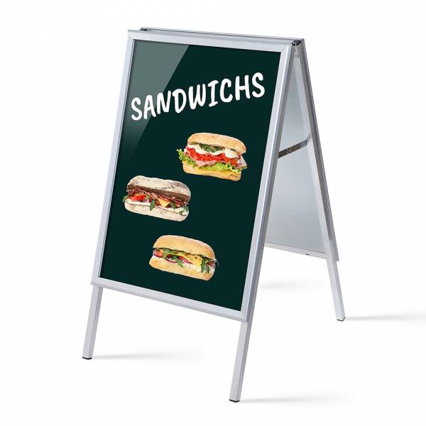 A-board A1 stojan s tiskem plakátu Svačiny
