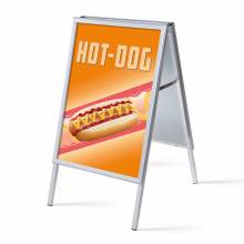 A-board A1 stojan s tiskem plakátu Hot Dog