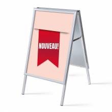 A-board A1 stojan s tiskem plakátu Novinka
