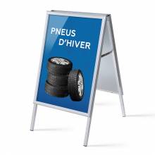 A-board A1 stojan s tiskem plakátu Zimní pneumatiky