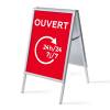 A-board A1 stojan s tiskem plakátu Otevřeno 24/7 - 11