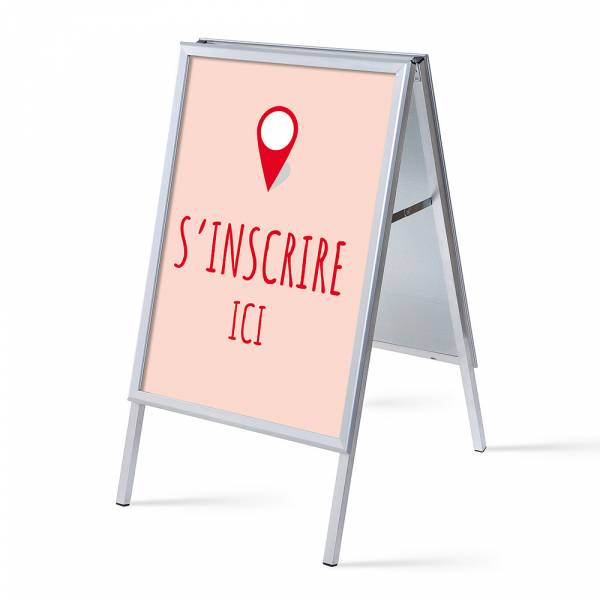 A-board A1 stojan s tiskem plakátu Přihlášení