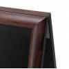 Dřevěné áčko s křídovou tabulí 55x85, tmavě hnědá - 2