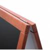 Reklamní dřevěné áčko s křídovou tabulí 55x85, černá - 5