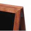 Dřevěné áčko s křídovou tabulí 55x85, tmavě hnědá - 7