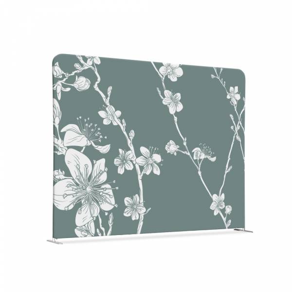 Potištěná látková dělící stěna Basic Abstract Japanese Blossom