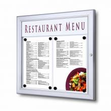 Venkovní uzamykatelná menu vitrína SCZ